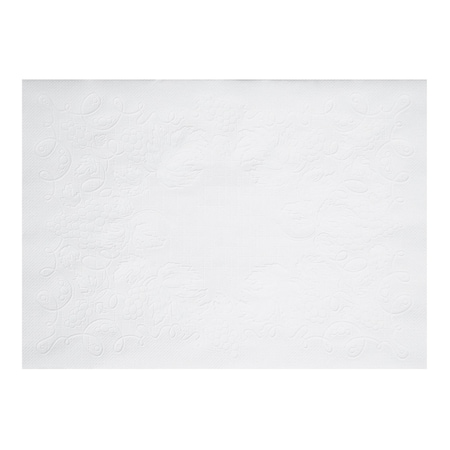 American 10" x 14" Dubonnet White Paper Placemats 1000 PK 310469